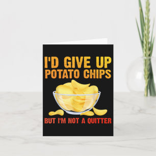 Grappige Aardappelchips Kunst voor Mannen Vrouwen  Kaart