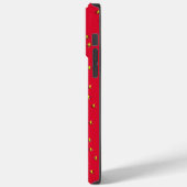 Grappige aardbei achtergrond rood Case-Mate iPhone case (Achterkant / Links)
