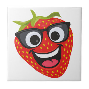 Grappige Aardbei Keramische Tegels Decoratie Tegeltje