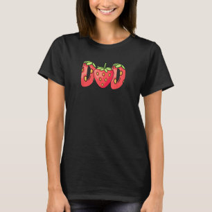 Grappige aardbei papa voor de zomer fruit liefhebb t-shirt