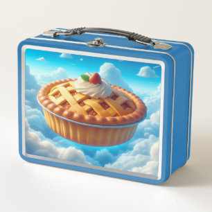 Grappige aardbeientaart in de lucht Idee
