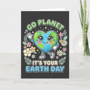 Grappige Aarde Dag Ga Planetaar Het Is Je Aarde Da Kaart