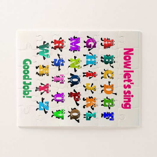 Grappige ABC's Legpuzzel (Horizontaal)