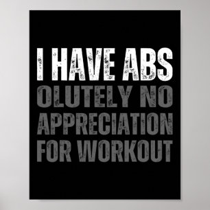 Grappige Abs Humor Poster