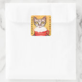 Grappige Abyssinische Kat Collectie Stickers (Tas)