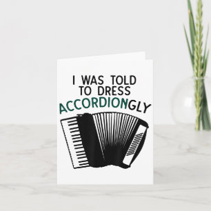 Grappige accordeon cadeau voor mannen vrouwen woor kaart
