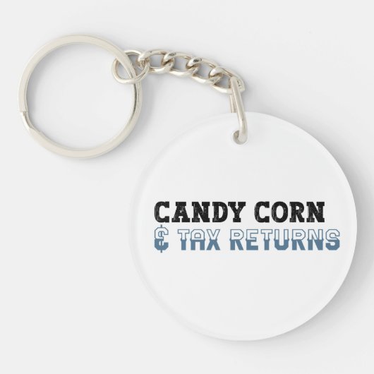 Grappige accountant Halloween - Candy Corn Sleutelhanger (Voorkant)