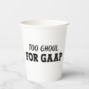 Grappige accountant Halloween - Te Ghoul voor GAAP Papieren Bekers