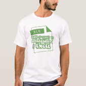 Grappige Accountant spreadsheets en excel T-shirt (Voorkant)