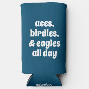Grappige Aces, Birdies, & Eagles de hele dag blauw