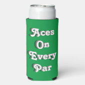 Grappige "Aces on Every Par." St. Patrick's Day Go (Seltzer Achterkant)