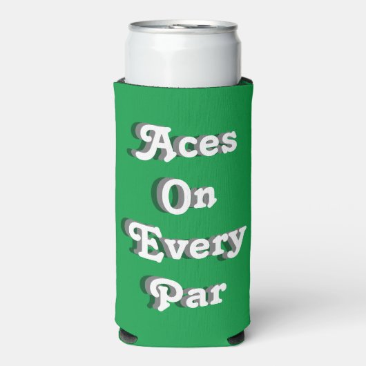 Grappige "Aces on Every Par." St. Patrick's Day Go (Seltzer Voorkant)