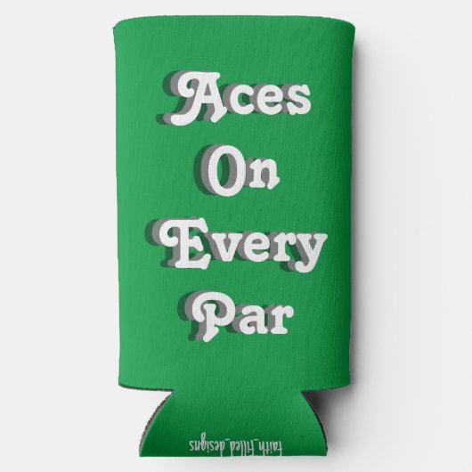 Grappige "Aces on Every Par." St. Patrick's Day Go (Achterkant)