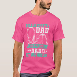 Grappige achtbaan vader themapark achtbaan t-shirt