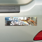 Grappige actie eekhoorn Bumpersticker "Get Some" (Op auto)