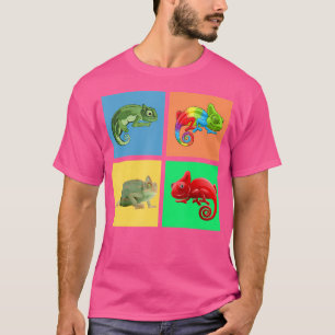 Grappige activiteit van kameleon t-shirt
