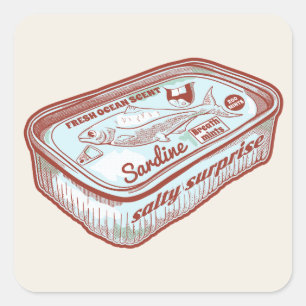 Grappige adem munt vierkante sticker