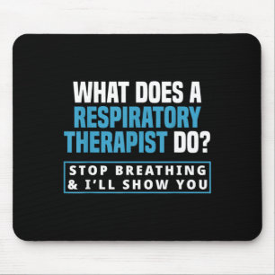 Grappige Ademhalingstherapie Ademhalingstherapeut  Muismat