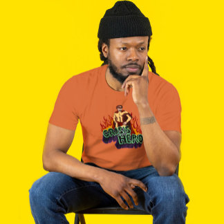 Grappige ADHD Crisis Held Chaos Energie Retro Comi T-shirt