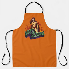 Grappige ADHD Crisis Heldin Chaos Energie Retro St Schort