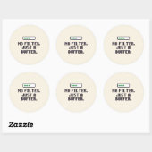 Grappige ADHD Geen Filter Buffer Sticker (Vel)