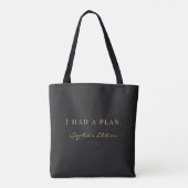 Grappige ADHD Luxe Monogram – Elegante Aangepaste Draagtas (Achterkant)