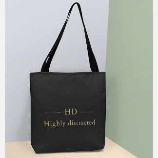 Grappige ADHD Luxe Monogram – Elegante Aangepaste Draagtas