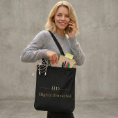 Grappige ADHD Luxe Monogram – Elegante Aangepaste Draagtas