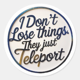 Grappige ADHD-Sticker - Voor de neurodivergente ge Ronde Sticker