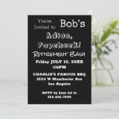 GRAPPIGE Adios, Paycheck Papa Pensioenfeest Kaart (Staand voorkant)