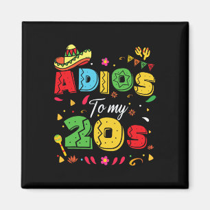 Grappige Adios voor mijn 20ste verjaardag Cinco de Magneet