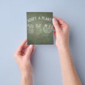 Grappige Adoptie van een Plant Natuurlijk Flyer (Hand)