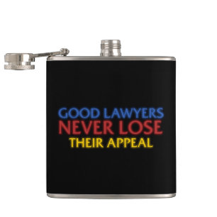 Grappige advocaat Goede advocaten verliezen nooit  Heupfles