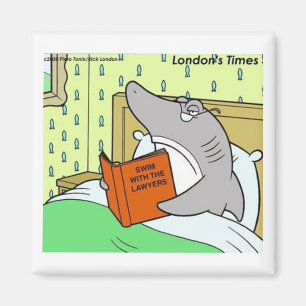 Grappige advocaat haai Rick London Magneet