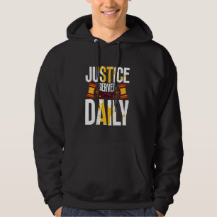 Grappige advocaat jurist humor rechtbank baan wet hoodie