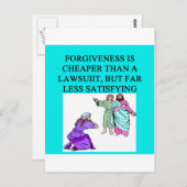 grappige advocaat proverb briefkaart (Voorkant / Achterkant)