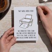 Grappige afdrukbare gaan weg Kaart voor collega of