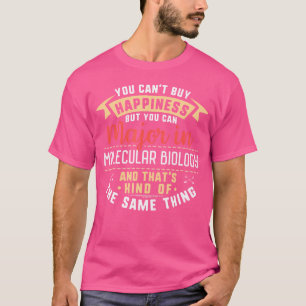Grappige afgestudeerde student moleculaire biologi t-shirt