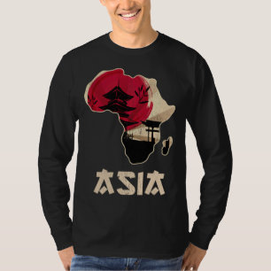 Grappige Afrika Azië mix T-shirt