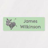 Grappige Afrikaanse warthogel varken cartoon perso Labels (Design 2)