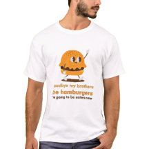 Grappige Afscheid Hamburger Cartoon