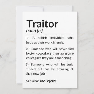 Grappige afscheidsmedewerker, collega die baan ver bedankkaart