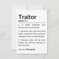 Grappige afscheidsmedewerker, collega die baan ver