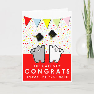 Grappige Afstudeer Congrats Kaart