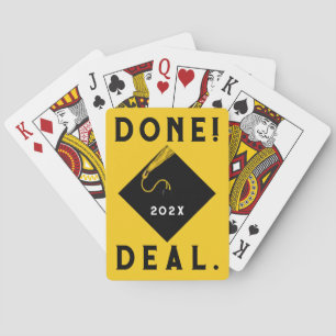 Grappige afstudeerfeestcadeaukaarten pokerkaarten