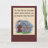 Grappige Afstuderen Kaarten: Nesting Materiaal Kaart (Voorkant)