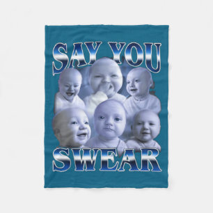 Grappige Ai Baby Meme Vloek Meme Fleece Deken