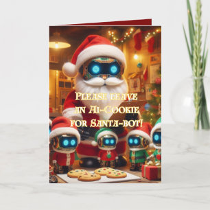 Grappige Ai Chatbot Kerstman Kerstd Kaart Zakelijk