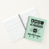 Grappige AI-ingenieur Codeur Programmeur Ontwikkel Notitieboek (Binnen)