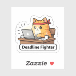 Grappige AI-katmeme – “Wacht even, ik vraag het mi Sticker